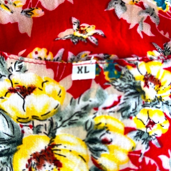 Floral🌻 Red Dress - Picture 4 of 7